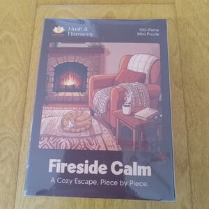 Fireside Calm Puzzle - Brown and Cream